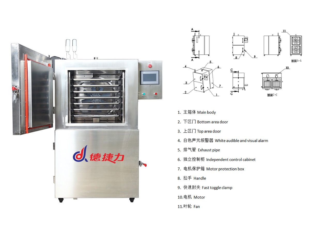1500kg/Hour Small Instant Liquid Nitrogen Blast Freezer For Home 12 Kw OEM