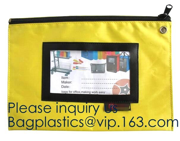Locking Security Money Bag Cash Bank Deposit Bag with Two Keys Bank Security Deposit Bags Cash Bag With Locking bagease