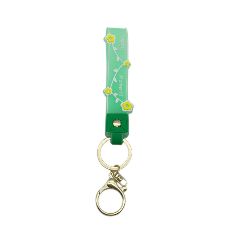 Soft And Bpa Free Silicone Keychain Pendants Wrist Keychain Bracelet Gifts for Girls