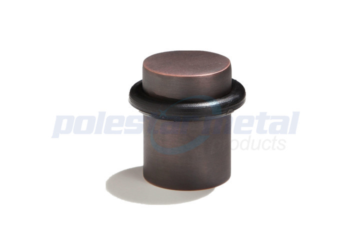 Black Solid Brass Decorative Door Hardware Contemporary Flat Top Door Stop