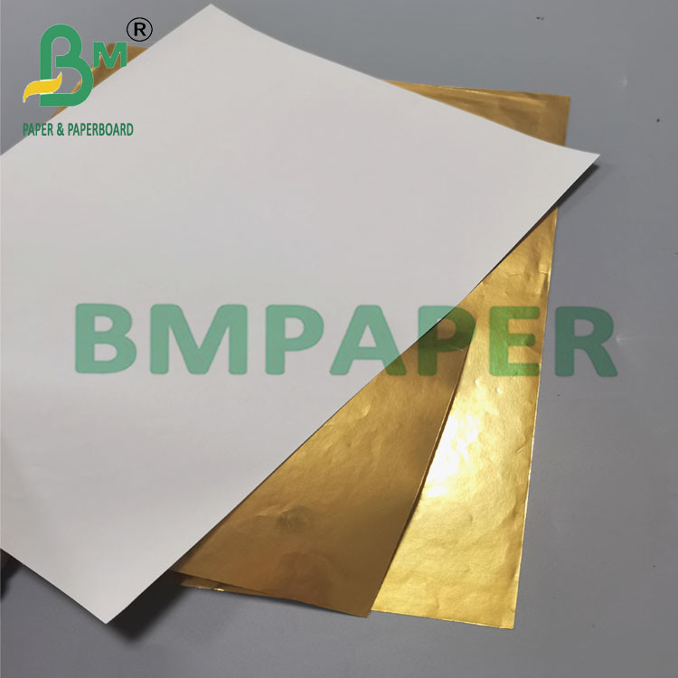 70gsm Golden Glossy Wet Strength Paper For Drink Label 70cm x 100cm