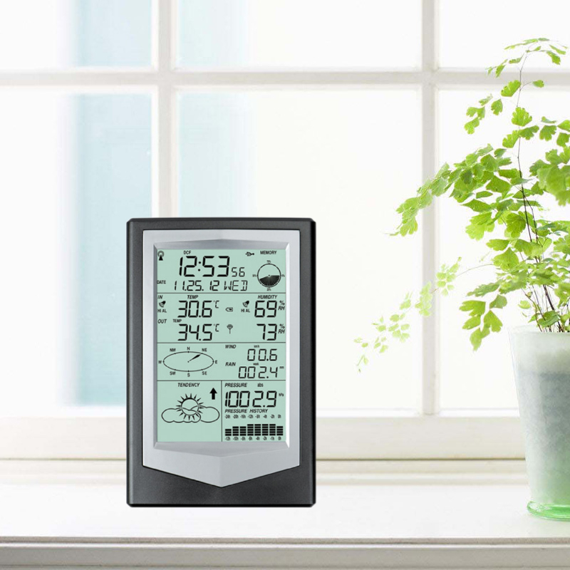 Indoor Outdoor Weather Station With Automatic Wind Speed And Direction Measurement