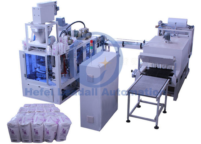 Easy Adjust Premade Bag Packing Machine , Maize Wheat Flour Packing Machine