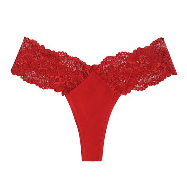 Stretch Lace Hipster Panties Underwear Thong Pink Girl'S Low Rise Ladies Fashion