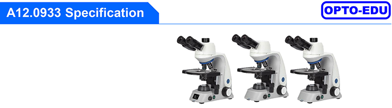 A12.0933 Opto Edu Trinocular Biological Microscope Lcd LED Laboratory ECO