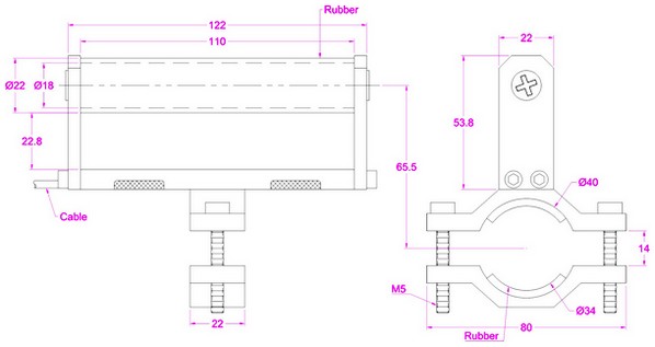 hand brake operation force transducer