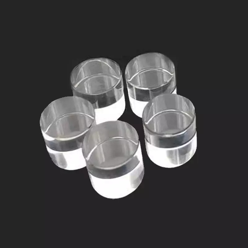Custom Made Sapphire Quartz JGS1 Glass Laser Round Cylindrical Rod Lens