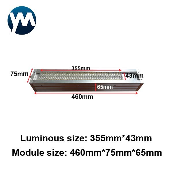 UV Curing Systems For Printing 2800W Mixed Wavelength Curing Lamp 365nm 395nm
