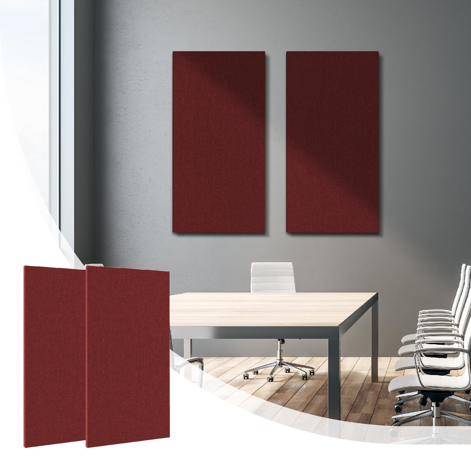 Fabric Acoustic Panel Polyester Fiber Fabric Wrapped Sound Panels