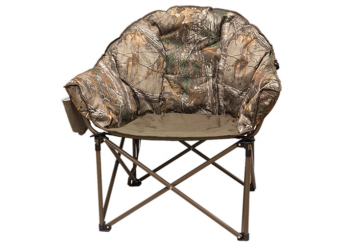 600D Polyester Folding Padded Moon Chair Indoor 62x63x96cm