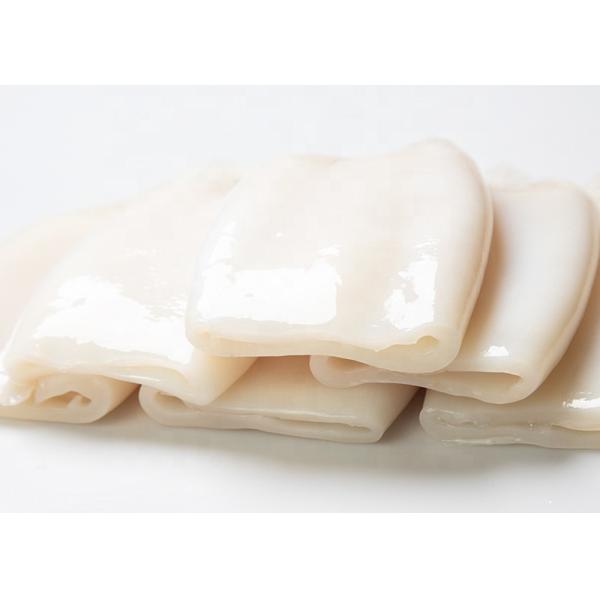 White Color Grilled Calamari Tubes Iqf Wing Off Chemical Off No Additives Eu Standard