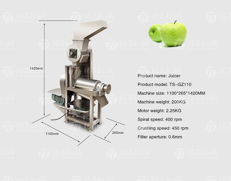 Commercial 2.6KW Fruit And Vegetable Processing Line Bubble Cleaning Juicing Machine