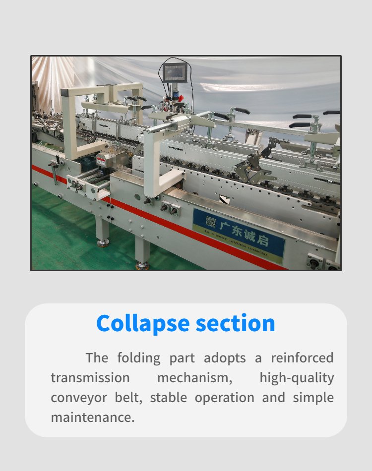 PLC Controlled 3A Carton Folder Pasting Gluing Machine for Automatic Box Production