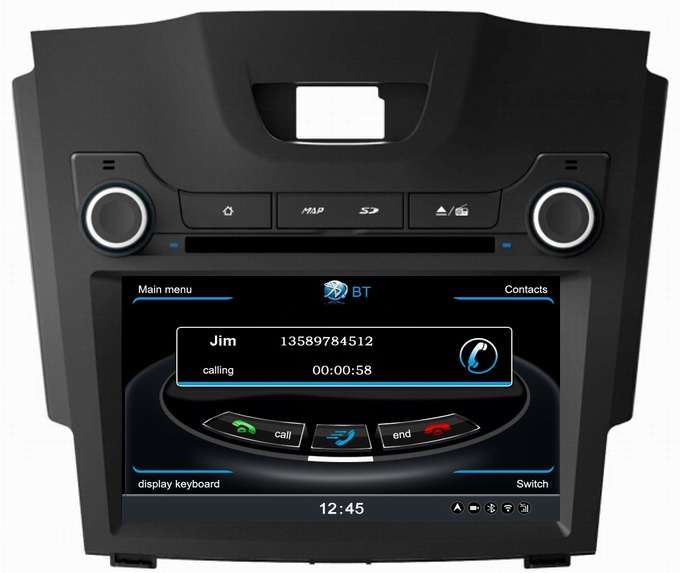 Ouchangbo car DVD gps navi head unit Chevrolet Colorado S10 support DVR MPEG4 BT phonebook