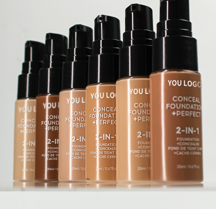 Wholesale High Quality Whitening Cream Private Label Makeup Liquid Foundation Full Coverage Waterproof for Women
