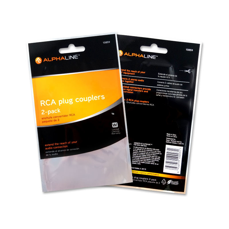 Self Seal Clear Poly Bag OPP Custom Logo Printing Packing Bag for USB Cable