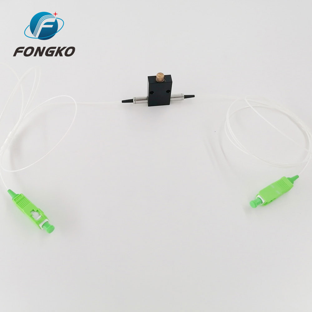 Variable 0~60dB SM SC APC In-Line Fiber Optic Attenuator VOA Module
