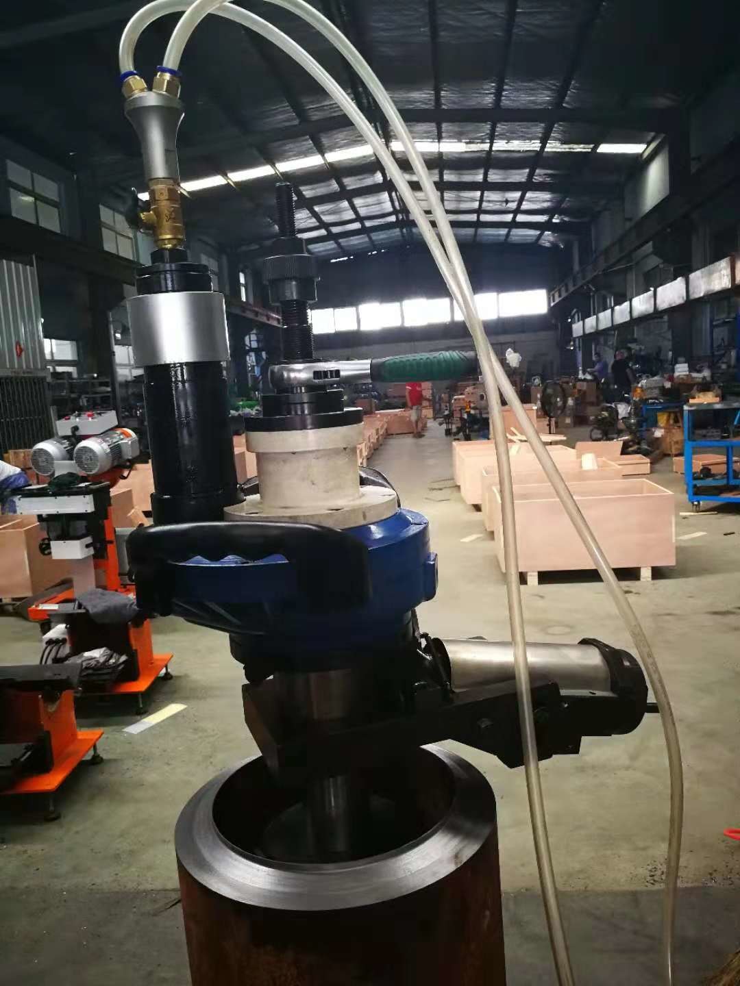 28mm Pneumatic Portable Chamfering Machine Manual Feeding