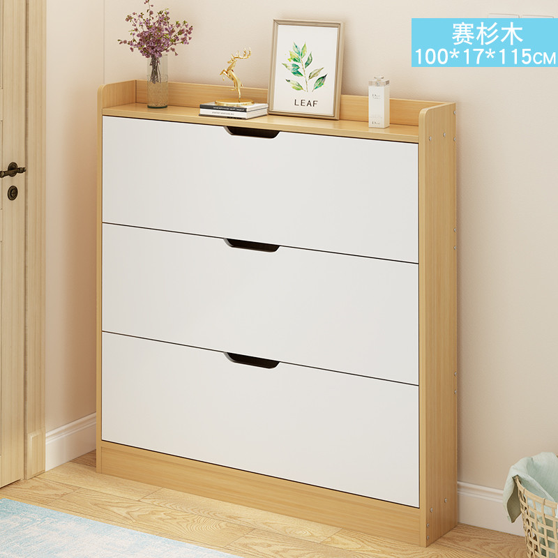 OEM Waterproof Shoe Rack , 126cm Height Narrow Shoe Cabinet