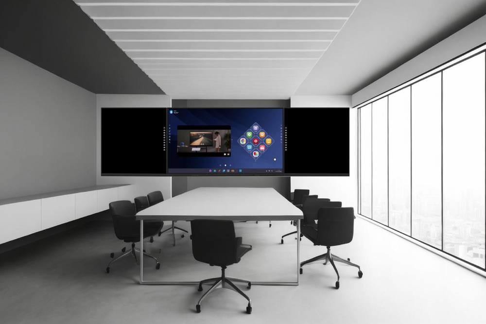 65/75/86 Inch DLED Touch Panel Display IR Smart Digital Board With Contrast Ratio 1200 1 1