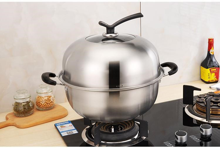 Amazon Top Seller Kitchen Cooking Induction Multi-Layer Stainless Steel Steamer Pot With Bakelite Handle