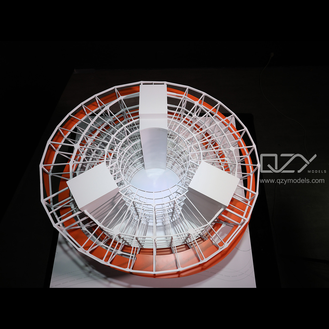 MAD 1/100 Hainan Science And Technology Museum Model Internal Structure Miniature Models