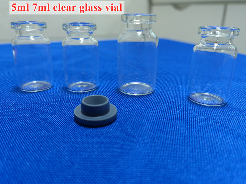 5ml 7ml Clear Amber Moulded Sterilie Medical Cosmetic Low Borosilicate Injection Glass Vial