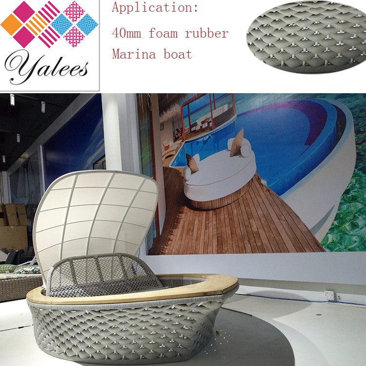 Flat Braided Eco Friendly Webbing 40mm With Rubber Inside For Side Chair