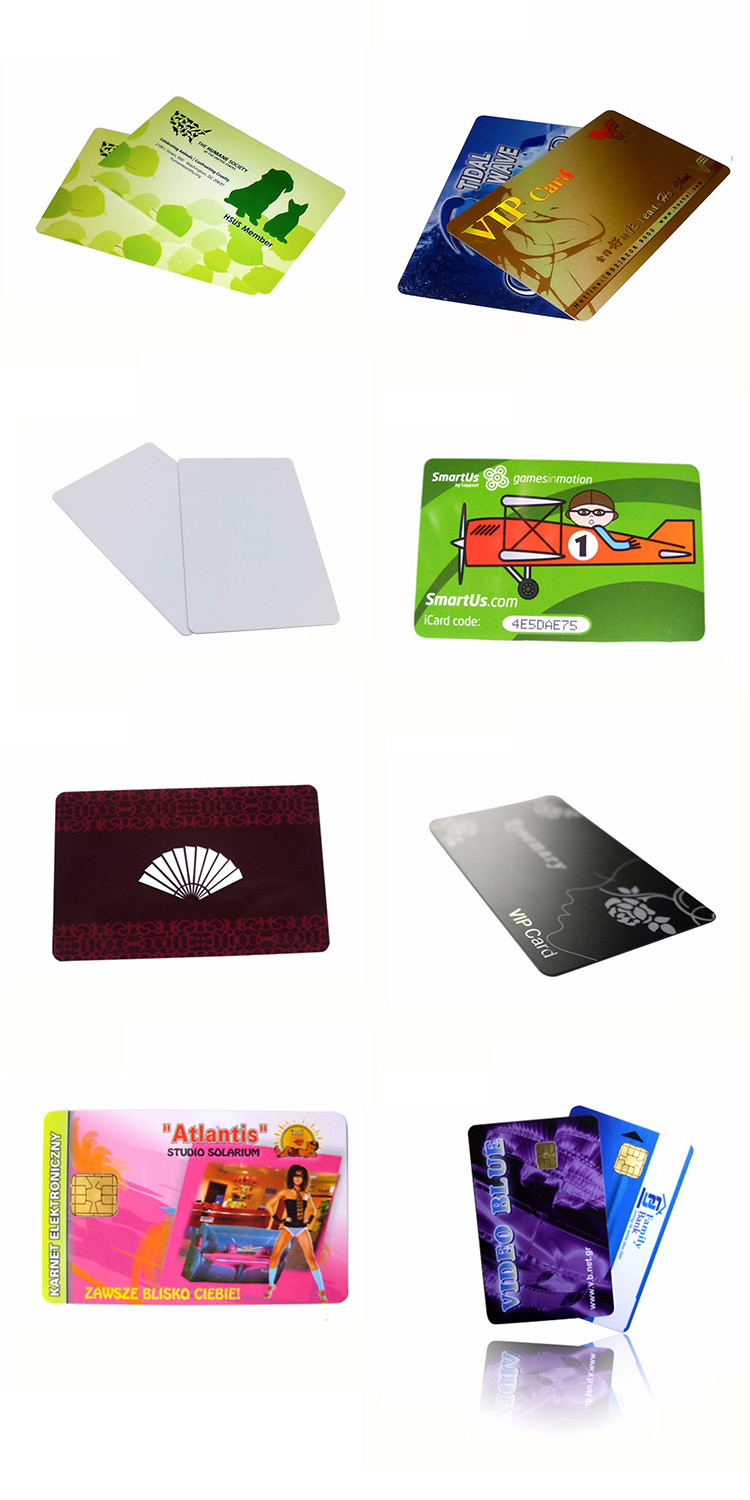White Smart RFID Hotel Key Cards Programmable Rfid Card for key door lock