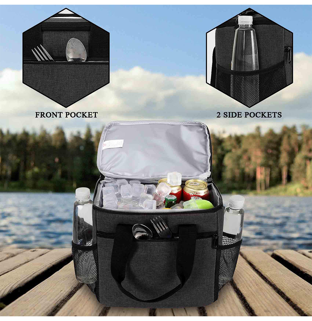 24 Can Insulated Cooler Tote Bag For Outdoor Picnic