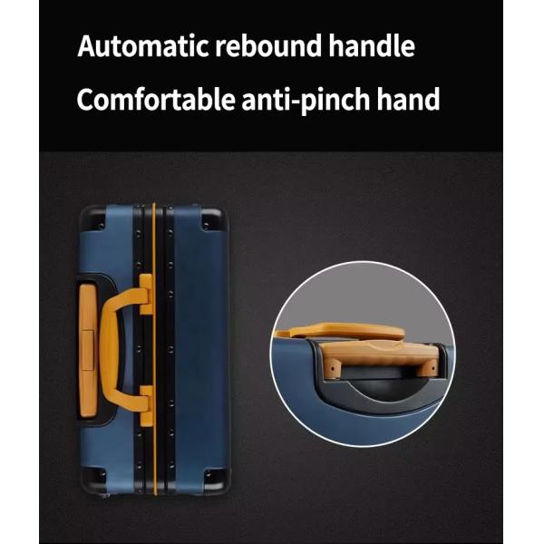 Unsex 20 Inch Customized 4 Spinner Silent Wheels Luggage Travel Bags Suitcase Fashion Design Carry-on Luggage Soft Handle