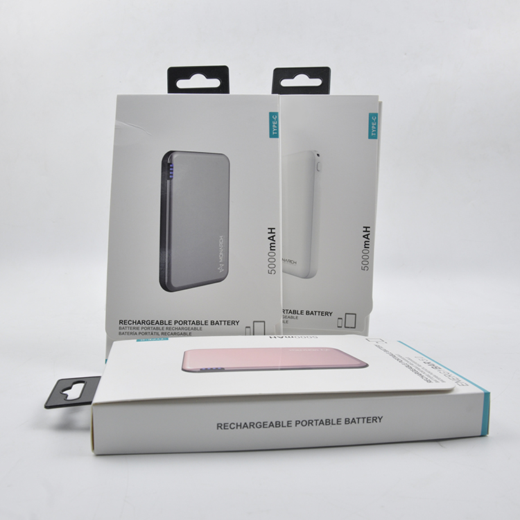 Wholesale cheap matte film mobile phone accessories packaging Paper box with hanging