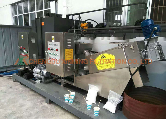 Automatic Sludge Dewatering Screw Filter Press , Stainless Steel Filter Press Energy Saving