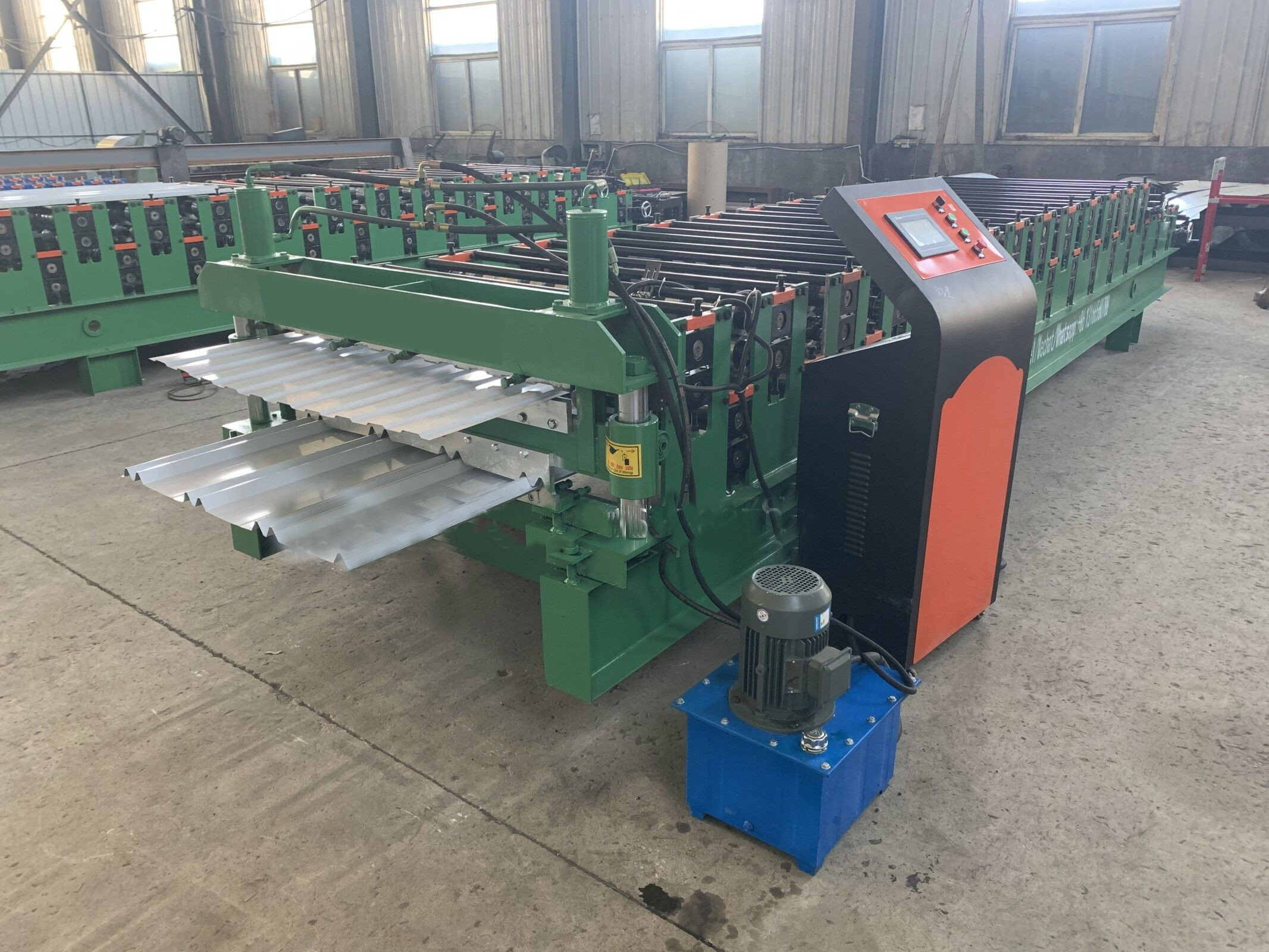 Ibr Corrugated 12m/Min Roof Panel Roll Former Double Layer