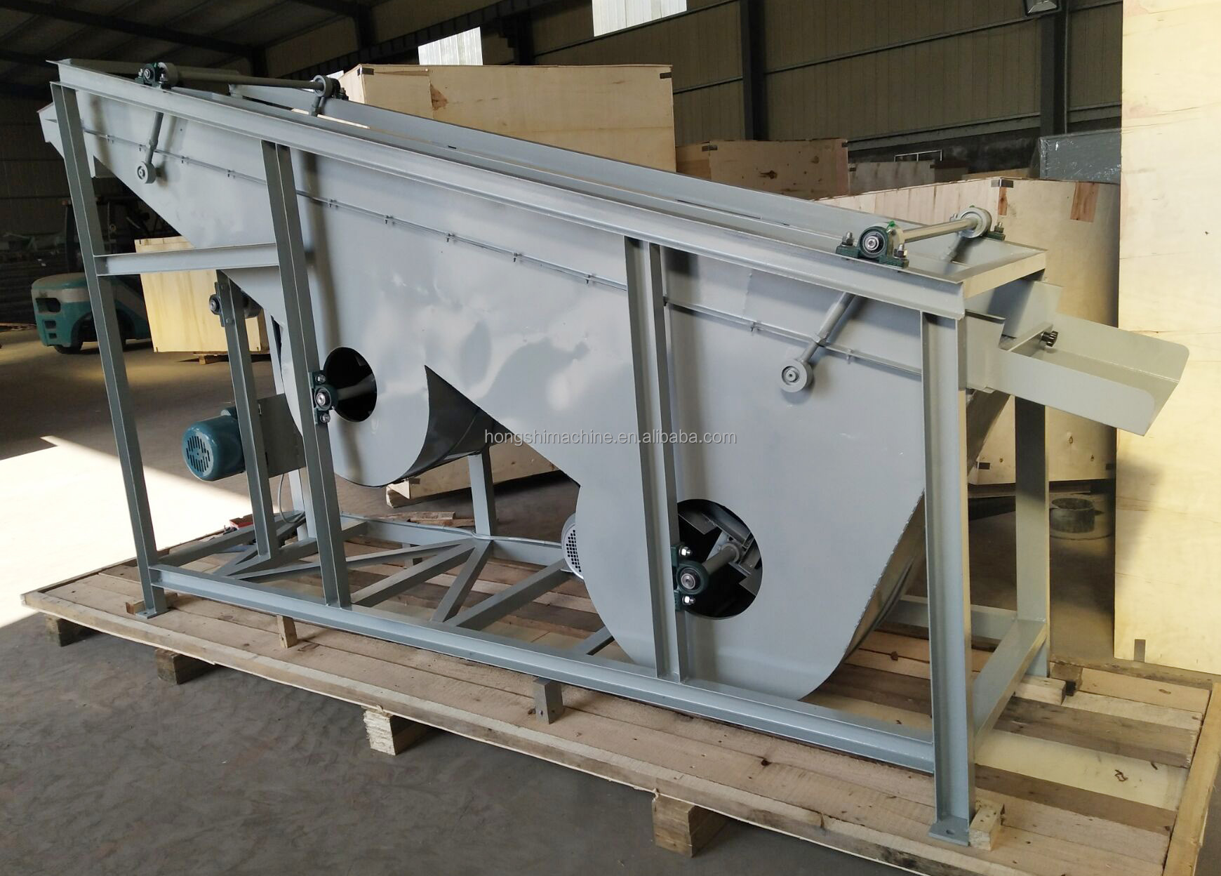 400kg/h Almond hazelnut shelling production line Almond peeling machine Almond cracker separating machine