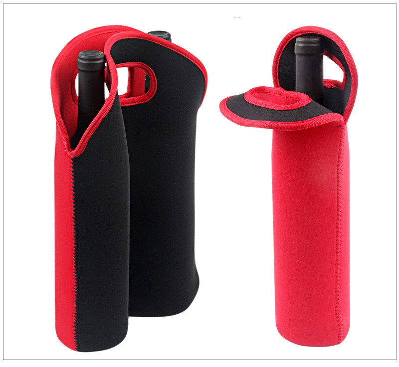 Waterproof Pure Color L8.5*H36CM Neoprene Bottle Sleeve