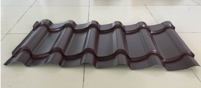 High Speed Roof Tile Roll Forming Machine Hydraulic Tile Pressing For Roof Panel