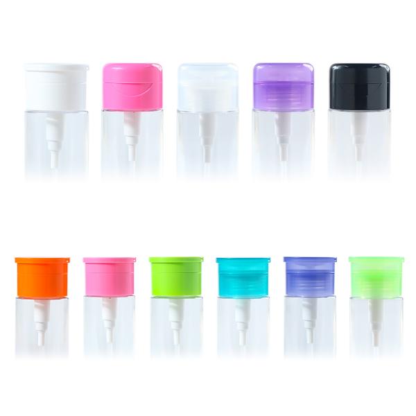 Transparent food-grade PET makeup remover in flip-top bottle, environmentally friendly and reusable