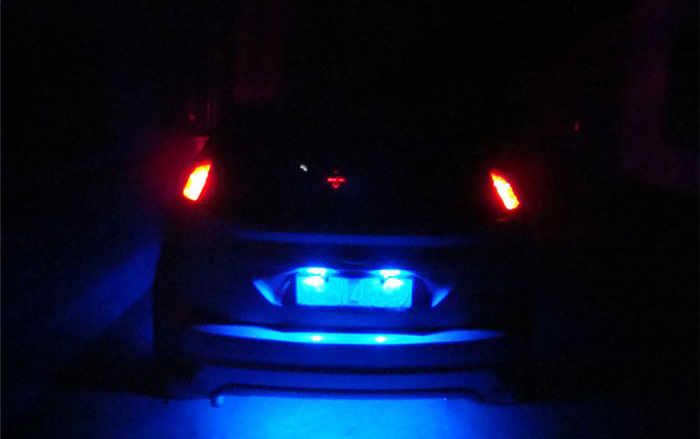 50000 Hours 9LM License Plate Led Light Bulb 85RA with 39mm Length