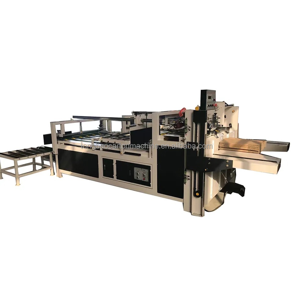 60 m/min Speed Mini Box Folder Gluing Machine for High Speed Corrugated Cardboard Making