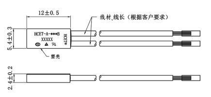 ​​​​HCET-A TB02 Watertight Bimetal Thermostat Temperature Control Switch For Sale Thermal Protection