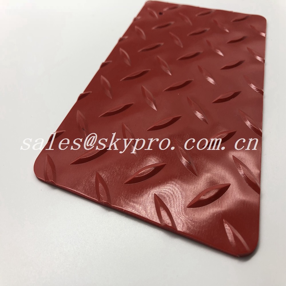 Waterproof PVC Anti - Skid Plastic Sheet , Bathroom Walkway Vinyl Floor Carpet