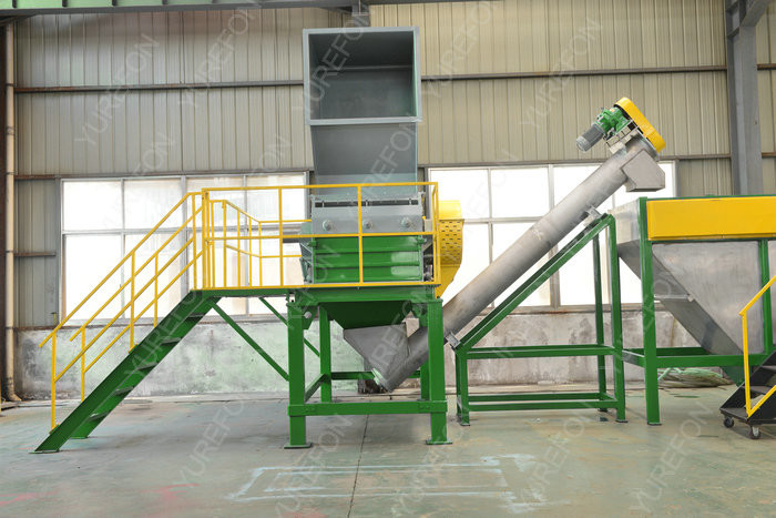 304 Stainless Steel Plastic Washing Recycling Machine 500kg / H For PET Bottles