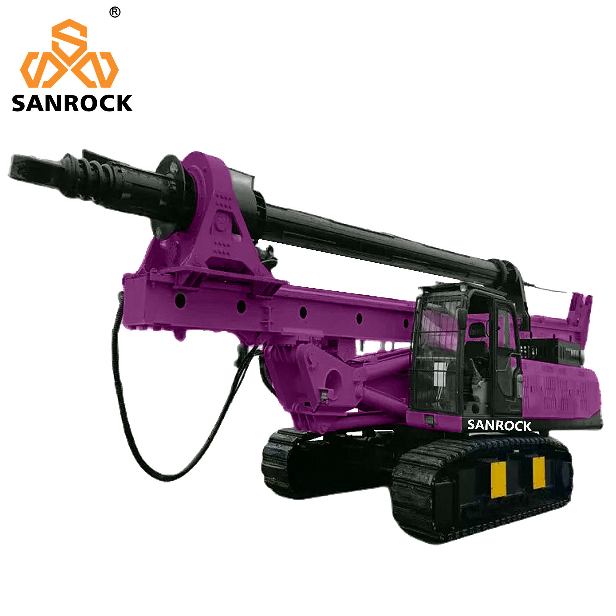 Rotary Borehole Drilling Rig Equipment Hydraulic Portable Rotary Drilling Rig Machine