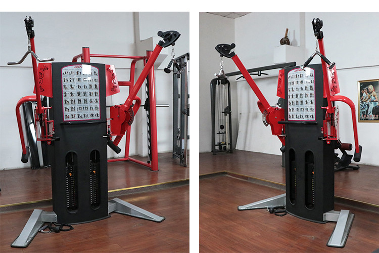Multi Station Commercial Gym Fitness Equipment Free Motion Dual Cable Cross Machine
