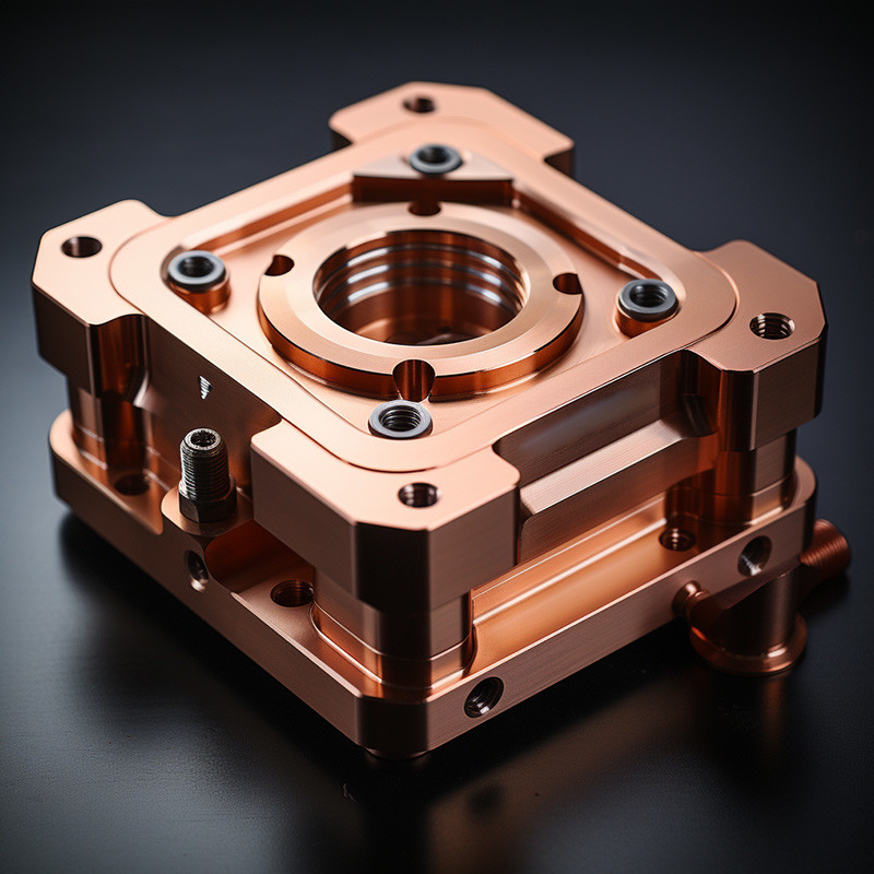 Micro Machining CNC Copper Parts , CNC Turning Machining Parts OEM