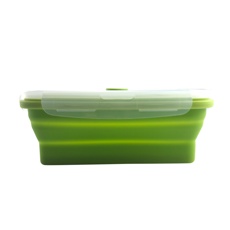 custom adult korean microwave food packaging children's silicone folding food container food grade silicone lunch box