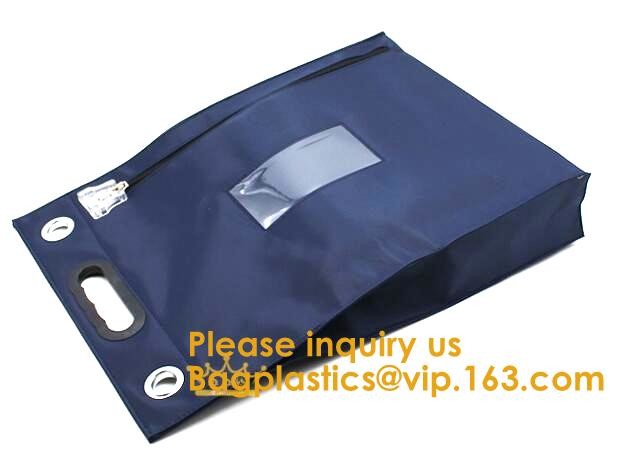 Locking Security Money Bag Cash Bank Deposit Bag with Two Keys Bank Security Deposit Bags Cash Bag With Locking bagease