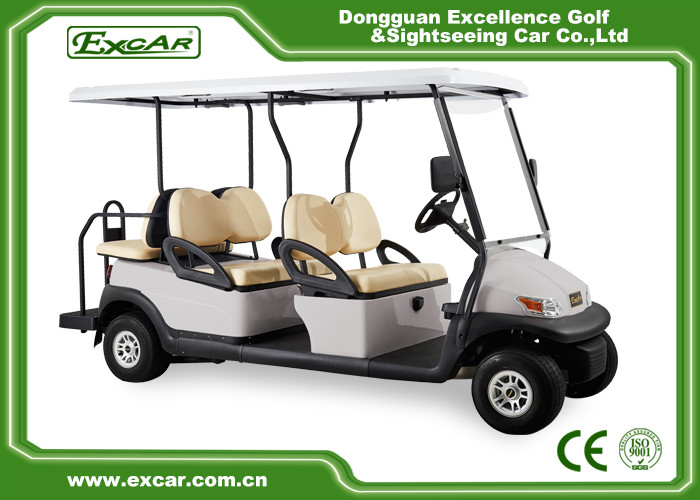 4 Front Seat and 2 Back Seat Electric Golf Cart 48V Lithium Battery Powered