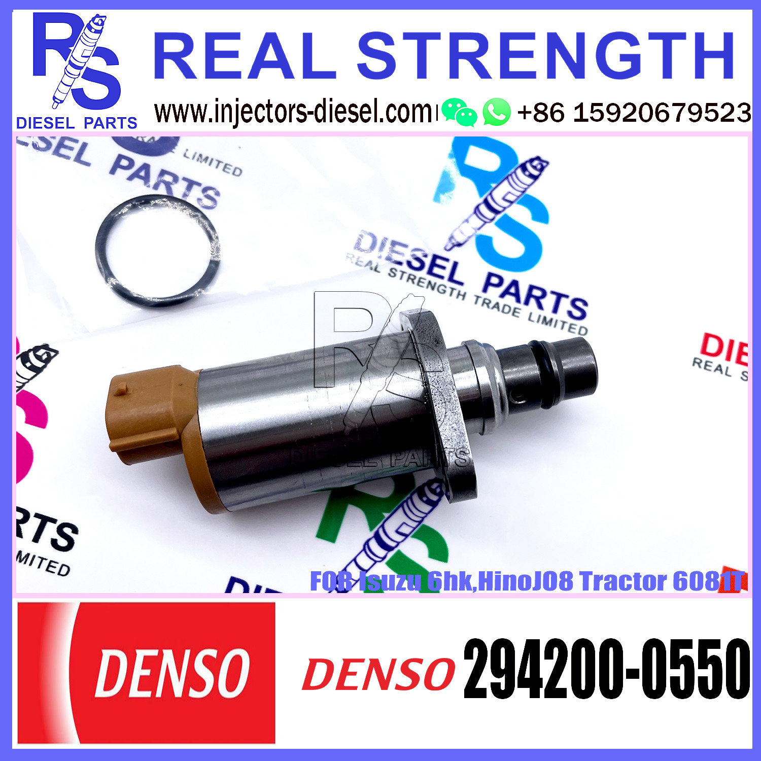 DENSO Suction Control Valve 294200-0550 Applicable to Isuzu 6hk,HinoJO8 Tractor 6081T
